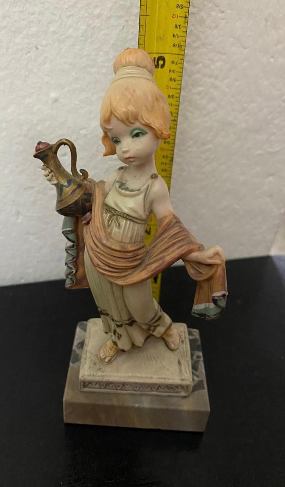 Adorno Muñecas Resina Italiana Antiguas Cada Una