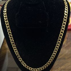 14k Solid Gold Cuban Chain 24 Inches Pick Up Only!!