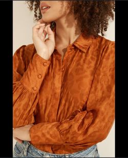 XS Guess Raven Long Sleeve Button-Up