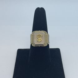 Dollar Sign Gold Ring 10K New  
