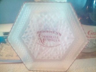 Hershey's collector's glass candy dish