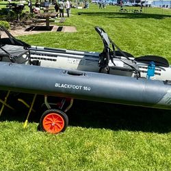 Blackfoot 160 inflatable tandem kayak with drop stitch floor