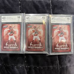 Patrick Mahomes II-3-2018 Panini MJH Exclusive Becket Mint 10 
