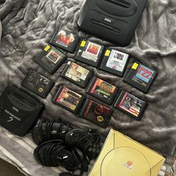 SEGA Consoles w/ Games & controllers