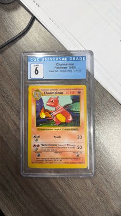 1999 Pokémon Base Set Shadowless Charmeleon #24/102, graded CGC 6 (EX/NM)