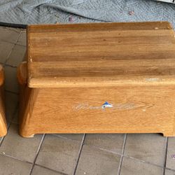 Teak Step Boxes (Pair) 2x Large 