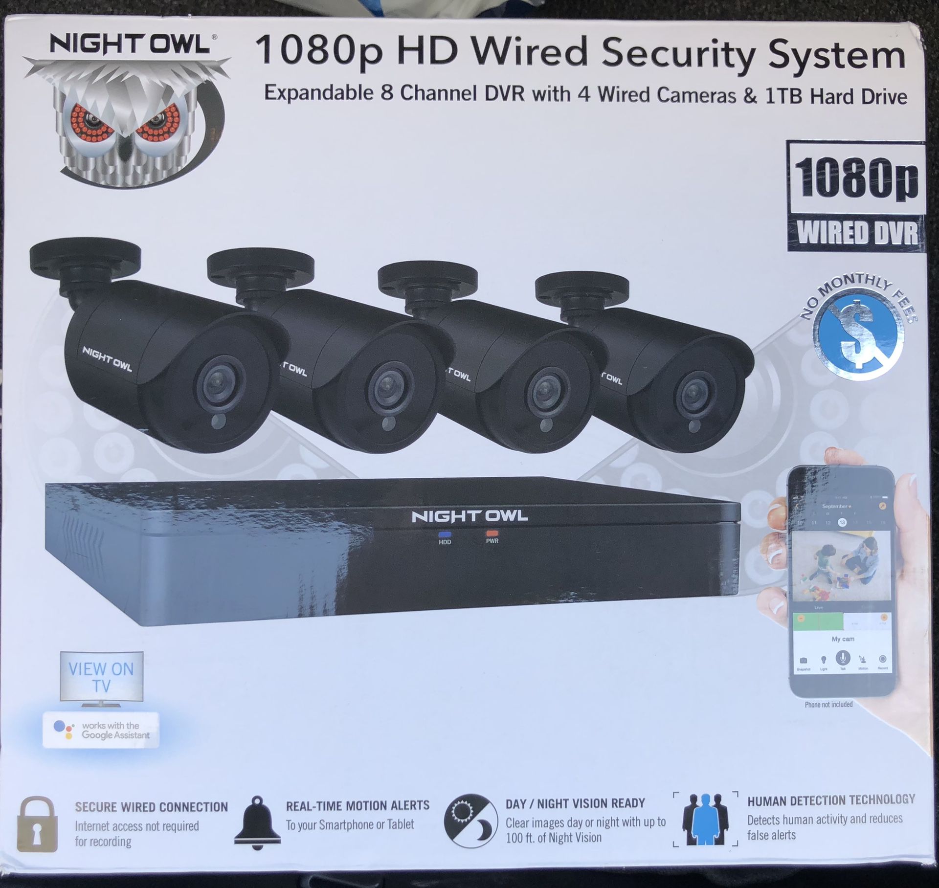 Night owl 1080p security camera