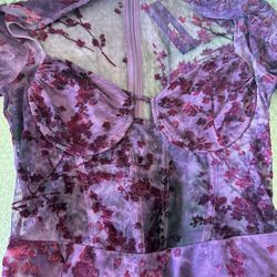 Purple Mesh dress