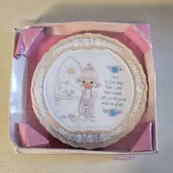 Precious Moments Porcelain Velvet Bisque Plaque
