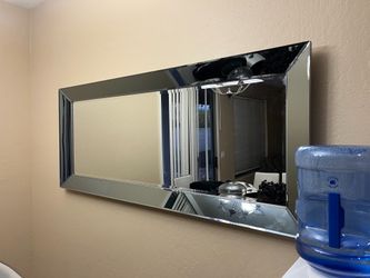 Glass frame mirror