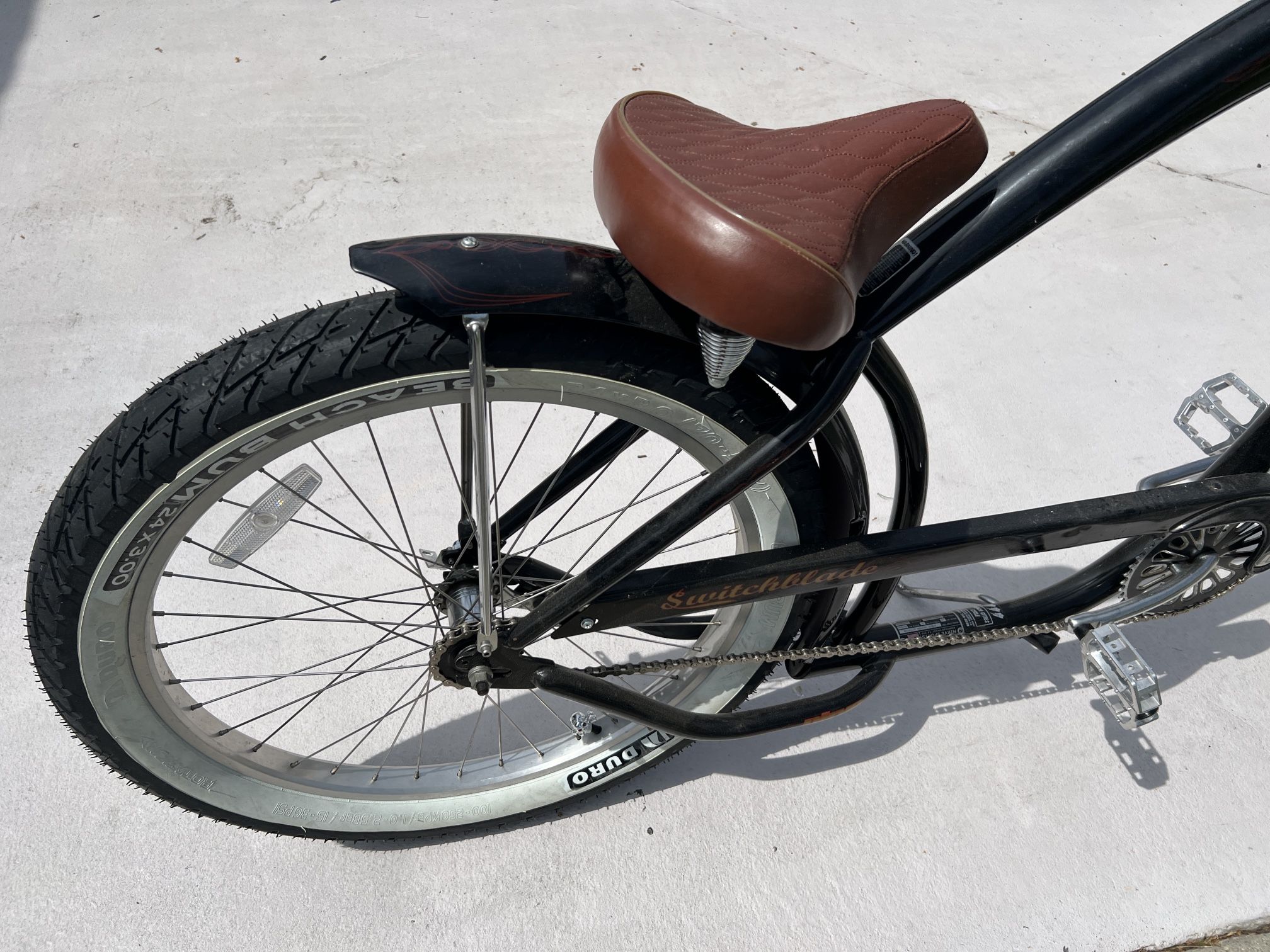 Custom Nirve Switchblade Beach Cruiser Chopper Bike for Sale in
