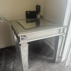 Two Glass Side Tables