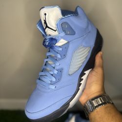 Jordan 5 ‘UNC University Blue’ Size 13 Mens, Used, No Box