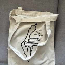 Palestine Cloth Bag W/ Zippered Closure