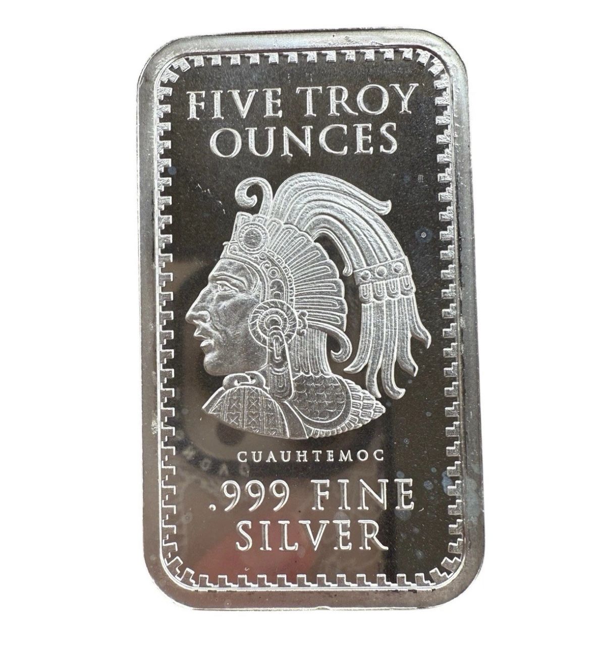 5oz .999 Silver Bar - Aztec Calendar