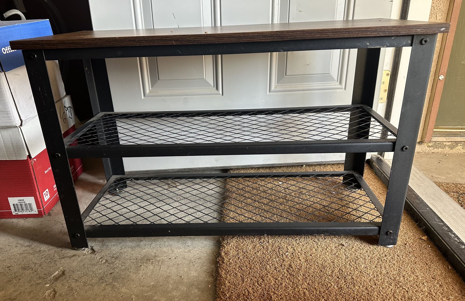 , 3-Tier Shoe Rack, Shelf Storage Bench