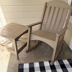 Rocking chair and side table