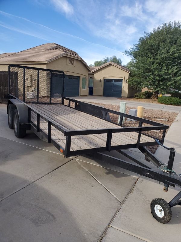 16 foot utility trailer tandem axle for Sale in Queen Creek, AZ - OfferUp