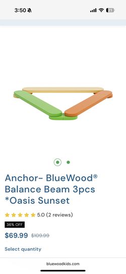 BlueWood® Balance Beam 3pcs *Oasis Sunset