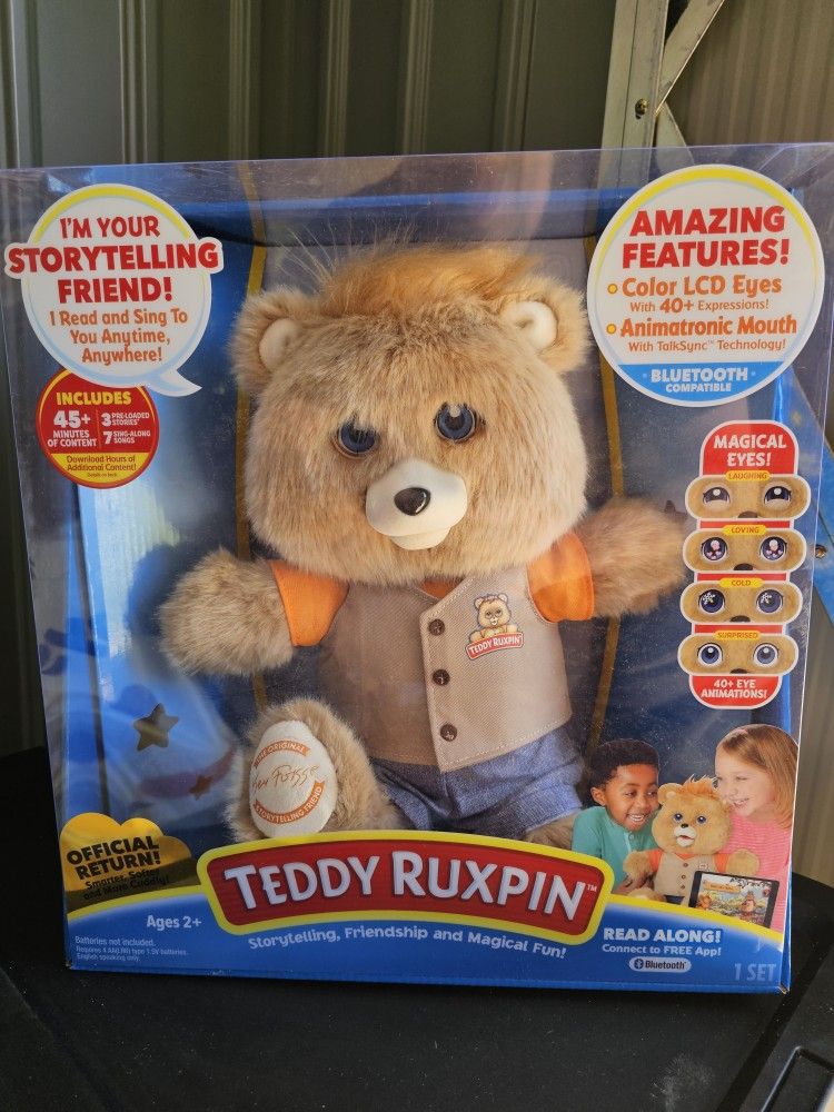 Teddy Ruxpin New In Box Interactive Bear With Bluetooth