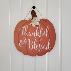 🎃 Rustic Hanging Door Sign for Harvest Thanksgiving Halloween. Indoor/Outdoor for Homedecor 🎃✨