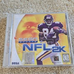 NFL 2K (Sega Dreamcast, 1999)  Complete in Box - CIB - Tested