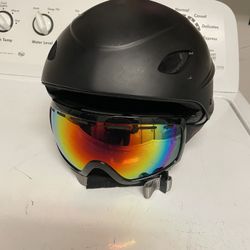 Snowboard Helmet And Goggles