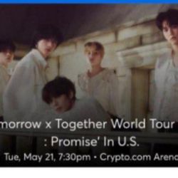 5 Tickets To TOMORROW X TOGETHER 
