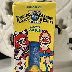 vintage 1987 Ringling Bros. and Barnum & Bailey clown digital watch