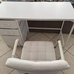Desk and chair