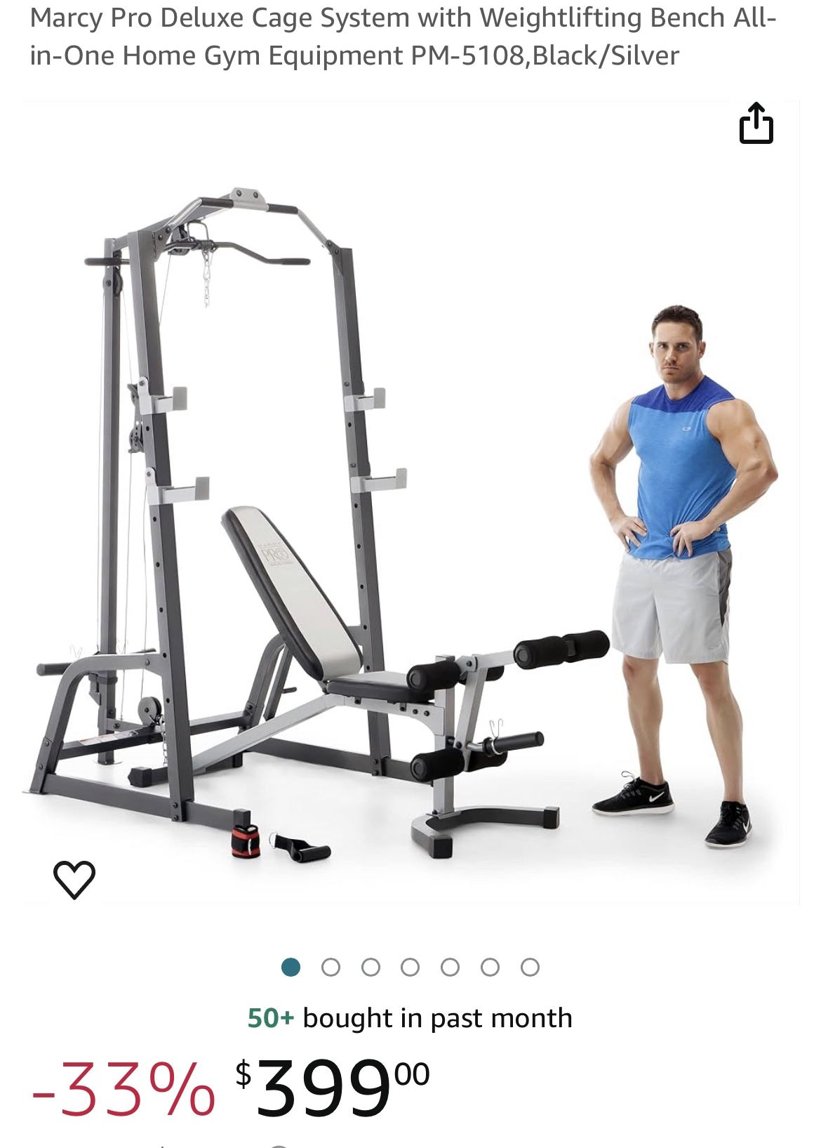 Marcy Pro Deluxe Cage System With Bench