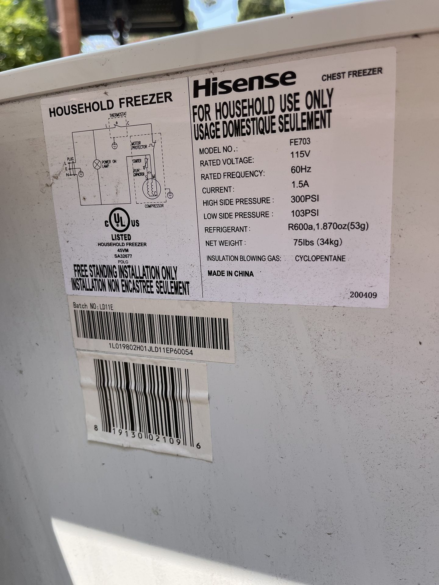 Deep Freezer