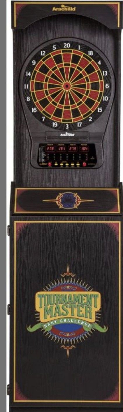 Arachnid Cricket Pro 650 Standing Electronic Dartboards with 24 Games, 132 Variations, and 6 Soft-Tip Darts Included