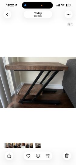 wooden end table
