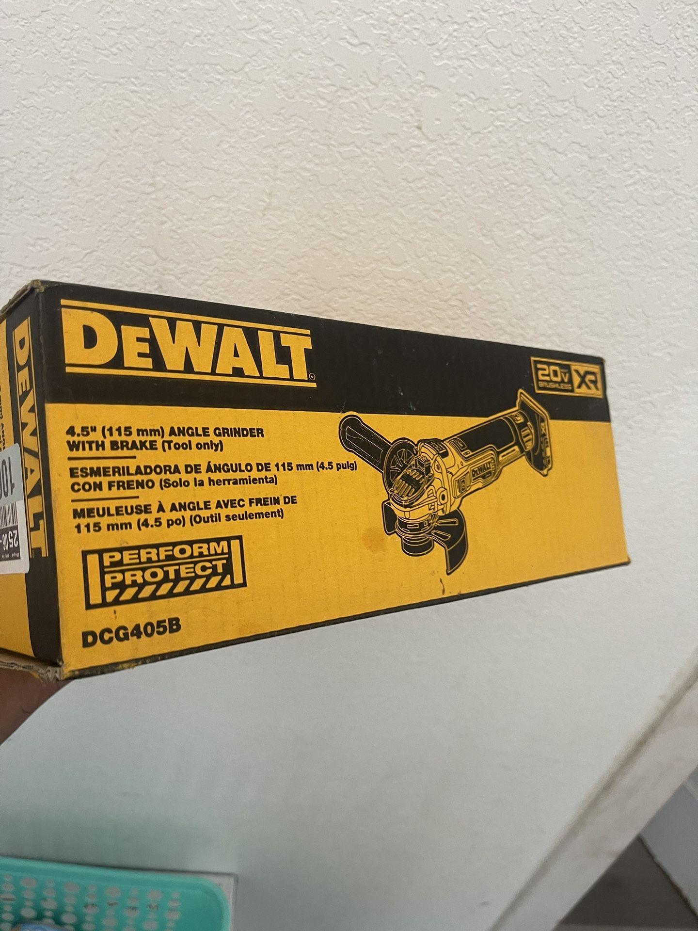 Dewalt Grinder 4 1/2" 20v De