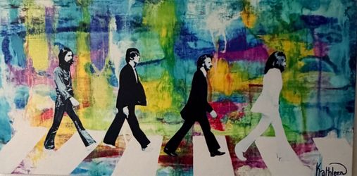 Printed canvas painting