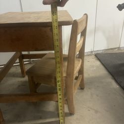 Children's Solid Wood Desk With Chair, Will Take Best Offer