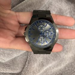 Blue And black Watch 