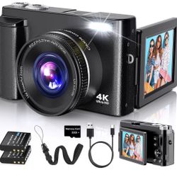 4K Digital Camera for Photography Autofocus, 