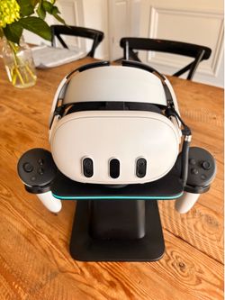 Meta Quest 3 128GB with BOBOVR Battery Strap, Charging Dock & Case