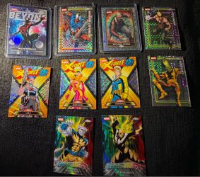 Topps Chrome Marvel Trading Cards Lot of 11
