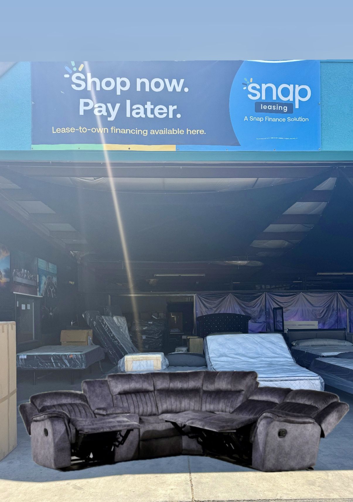🛋️ NEW!! Sectional Sofa w/ 3 Recliners 🚛 Avail E-Z Clean fabric Chocolate brown color 3 Total Recliners STILL IN BOX 📦