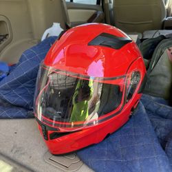 Motorcycle Helmet And Gloves 