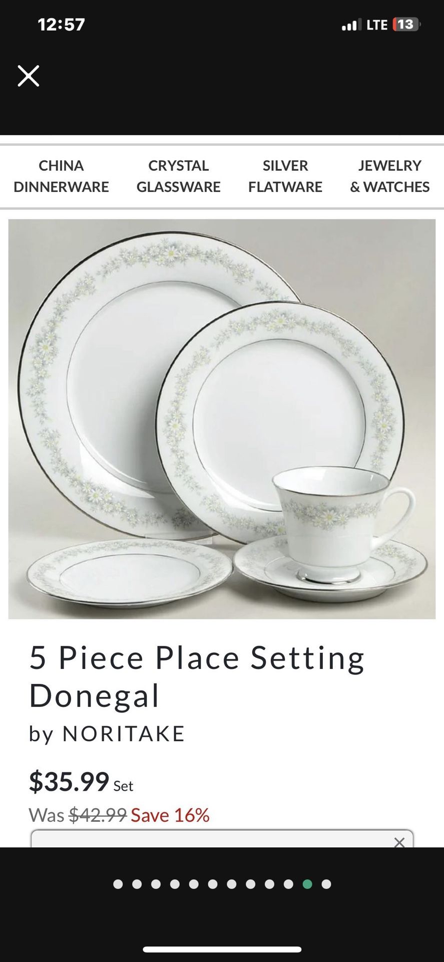 Noritake Fine China Noritake Japan Donegal 2179 ( 48 Piezas )