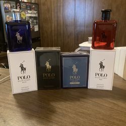 Ralph Lauren Polo Men's Colognes Original Green, Blue, Deep Blue, Red