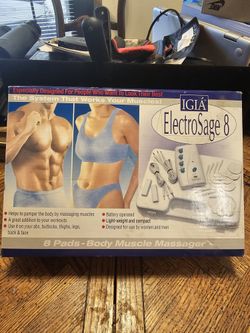 Igia ElectroSage 8 Massage Mat Whole Body Massager 8 Pads Muscle Relief - White 