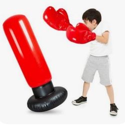 BOXING TRAINING BAG AND GLOVES