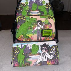 Loungefly Book bag And Wallet 