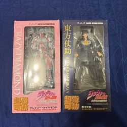 Jojos Bizarre Adventure Joskue And Crazy Diamond Super Action Statue