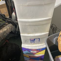Two storage drawer units 